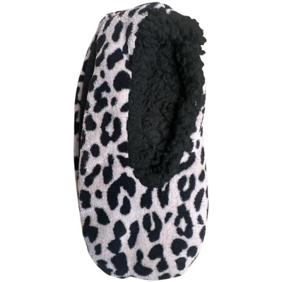 Isaac Mizrahi Grey Black Animal Print Slippers Women's Size M NWT - Picture 2 of 5